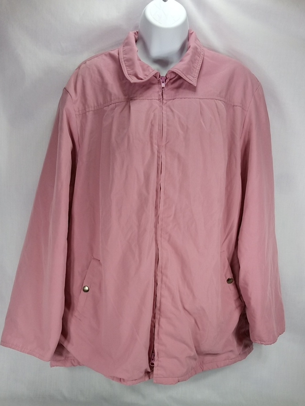Blair Dusty Rose Zip-Front Lightweight Jacket * Tiny Flaw